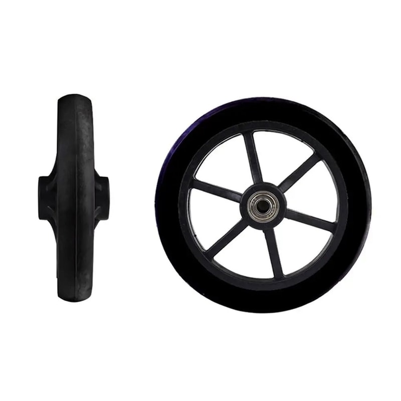 Heavy Duty Wheelchair Caster Wheel Replacement With Solid Tire 68 Inch Options 6