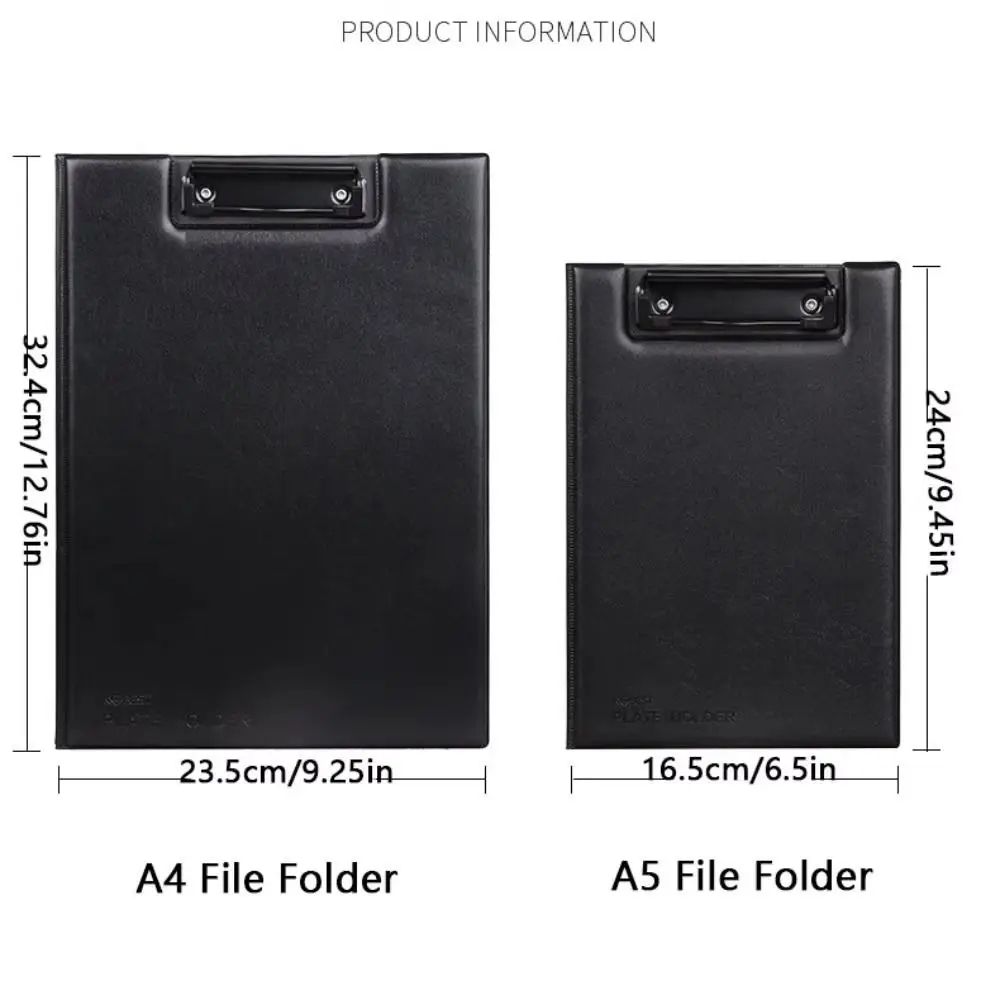 Premium Leather Clipboard Folder A4 A5 Professional Writing Pad Organizer 5