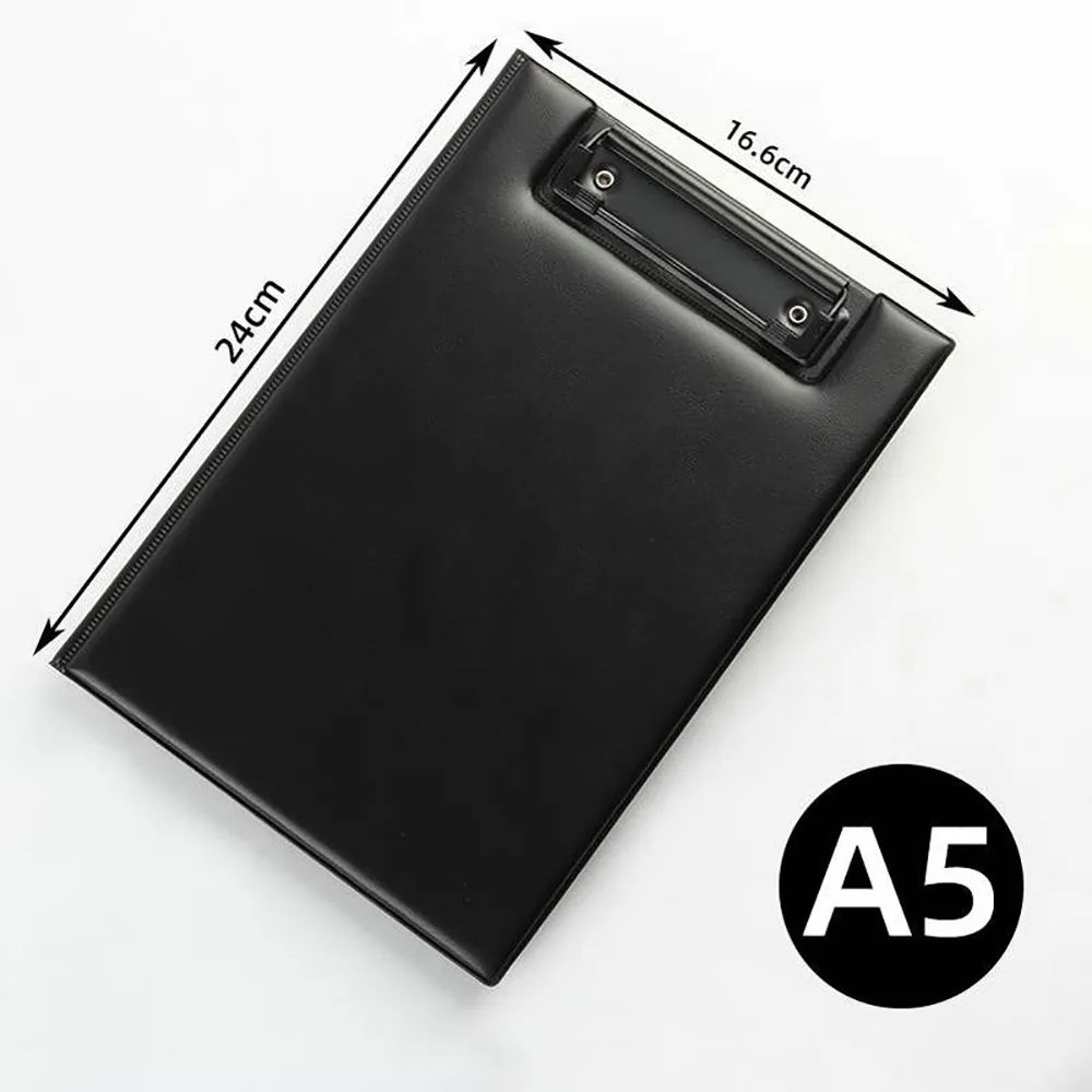 Premium Leather Clipboard Folder A4 A5 Professional Writing Pad Organizer 6