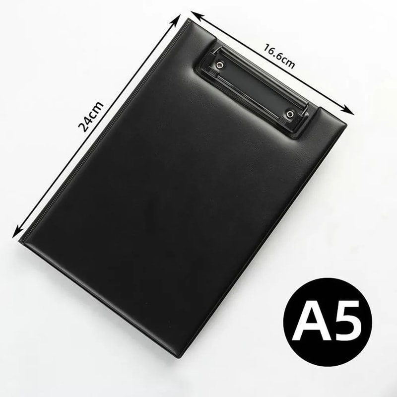Premium Leather Clipboard Folder A4 A5 Professional Writing Pad Organizer 6