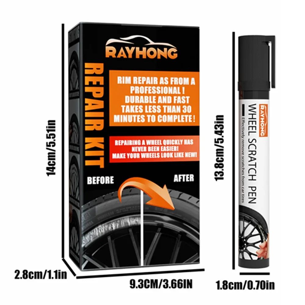 Precision Alloy Wheel Repair Kit 50ml For Seamless Rim Scratch Fix 5
