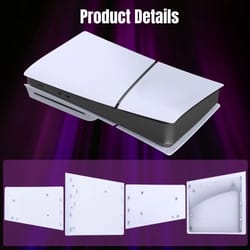 ps5 slim faceplate replacement shell – premium abs console case for disc & digital edition