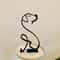 Modern Wrought Iron Dog Figurine For Minimalist Home Decor 4