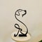 Modern Wrought Iron Dog Figurine For Minimalist Home Decor 4
