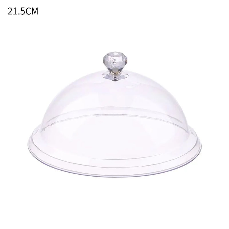 Elegant Acrylic Cake Stand With Cover Dustproof Dessert Display Dome 7