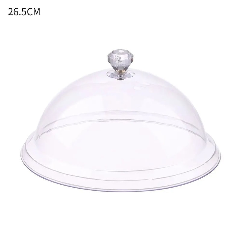 Elegant Acrylic Cake Stand With Cover Dustproof Dessert Display Dome 8