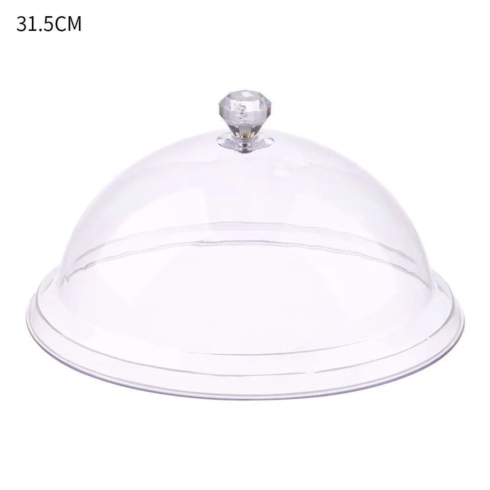Elegant Acrylic Cake Stand With Cover Dustproof Dessert Display Dome 9