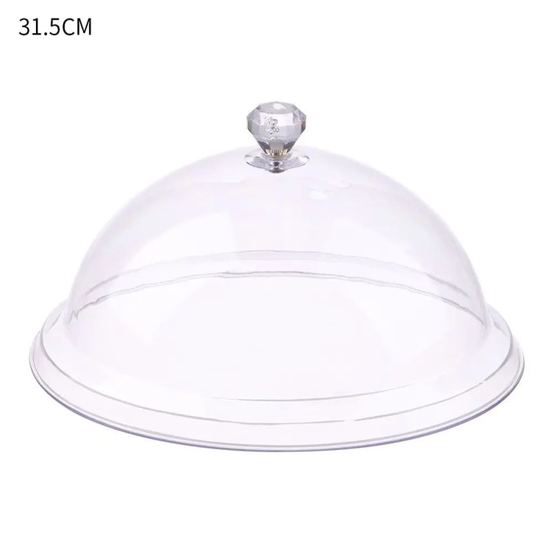 Elegant Acrylic Cake Stand With Cover Dustproof Dessert Display Dome 9