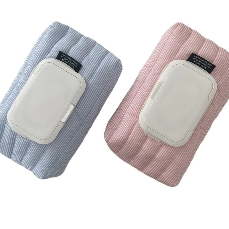 Portable Quilted Wet Wipe Pouch Tissue Case Organizer 0