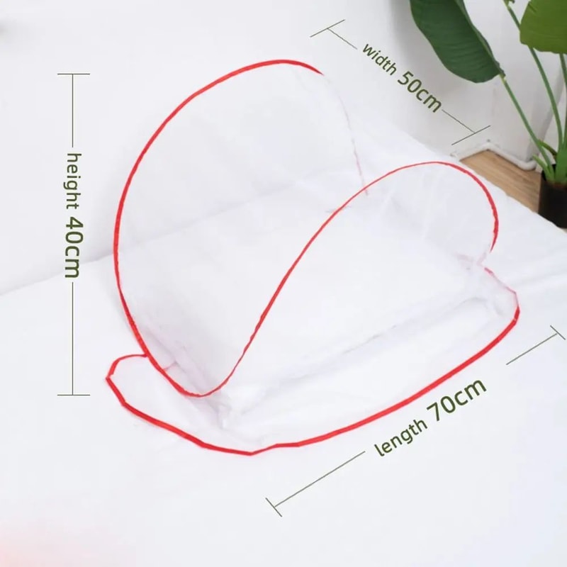 Portable PopUp Mosquito Net Cover Folding Bed Face Protection Tent 1