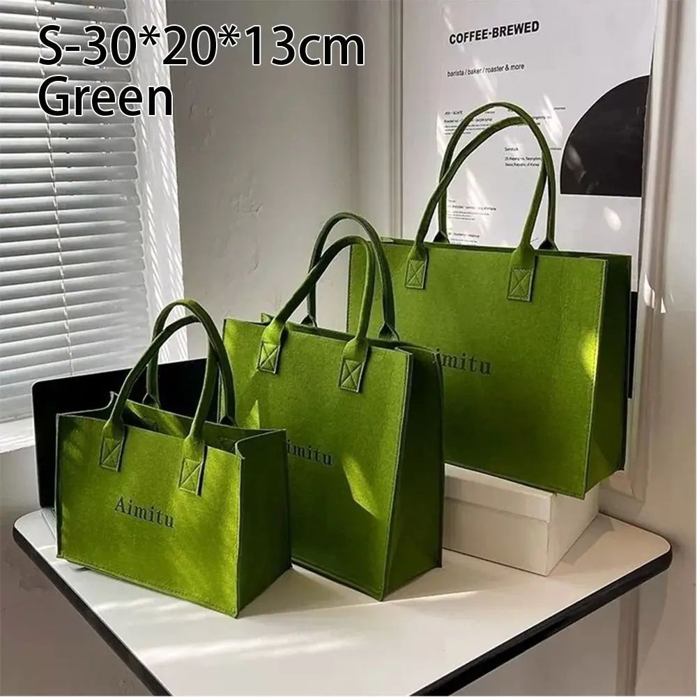Minimalist Felt Shoulder Bag For Women Large Capacity Casual Crossbody Messenger 9