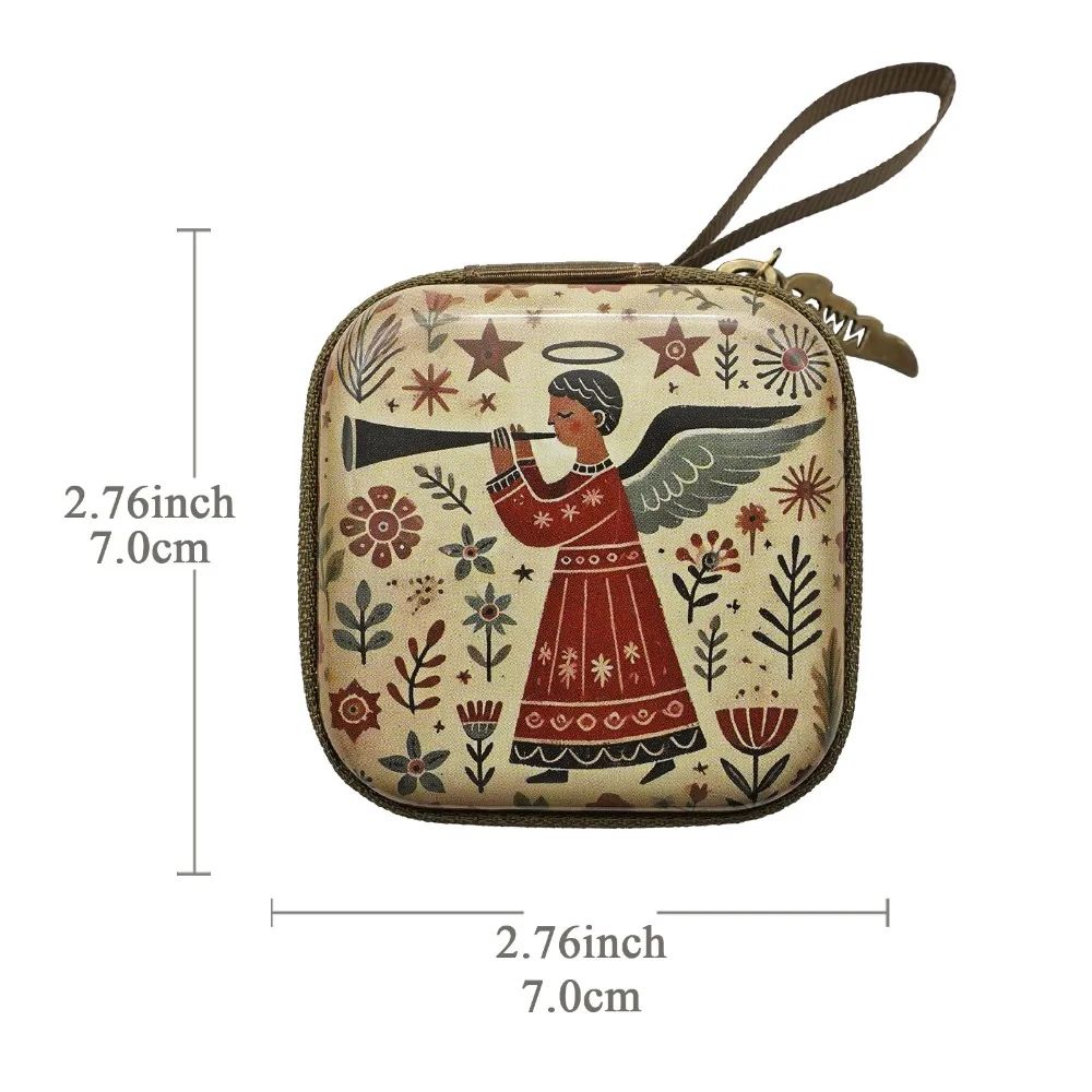Virgin Mary Rosary Storage Bag Portable Christian Jewelry Box 11
