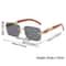 Retro Rimless UV400 Sunglasses Minimalist Cut Edge Fashion Shades 5