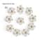 Elegant Rhinestone Pearl Flower Buttons Set For Wedding Crafts And DIY Accessories 6