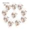 Elegant Rhinestone Pearl Flower Buttons Set For Wedding Crafts And DIY Accessories 9