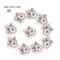 Elegant Rhinestone Pearl Flower Buttons Set For Wedding Crafts And DIY Accessories 10