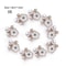Elegant Rhinestone Pearl Flower Buttons Set For Wedding Crafts And DIY Accessories 10