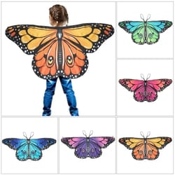 magical kids butterfly wings cape fairy shawl costume