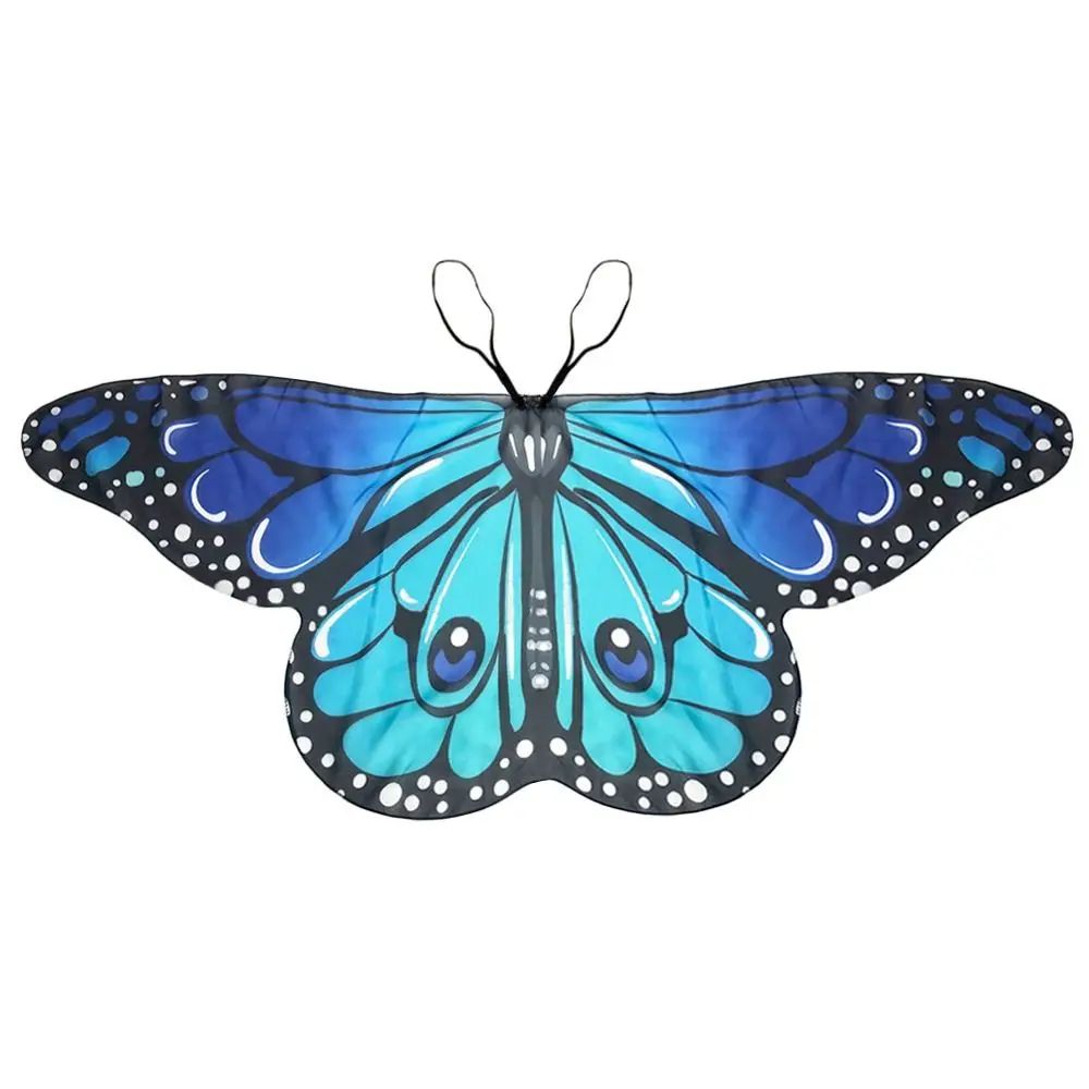 Magical Kids Butterfly Wings Cape Fairy Shawl Costume 10