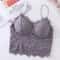 Lace Bralette Crop Top For Women Sexy Sleeveless Bustier With Zipper Back 8