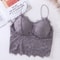 Lace Bralette Crop Top For Women Sexy Sleeveless Bustier With Zipper Back 8