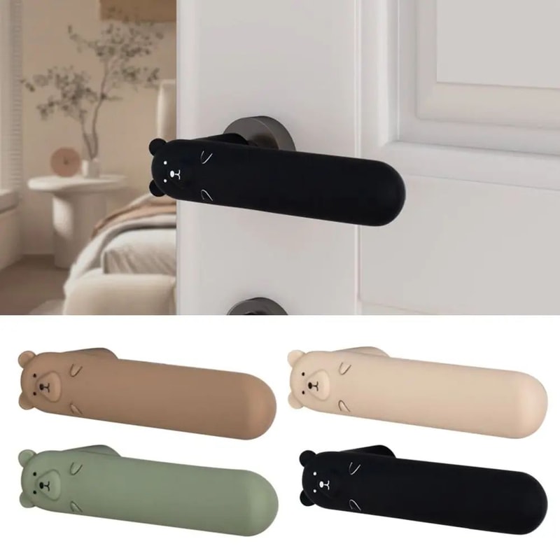 SoftShield Silicone Door Handle Cover AntiCollision Wall Protector 3