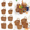 Handwoven Rattan Storage Basket With Handle Rustic Hanging Kitchen Organizer 1