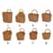 Handwoven Rattan Storage Basket With Handle Rustic Hanging Kitchen Organizer 4