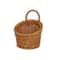 Handwoven Rattan Storage Basket With Handle Rustic Hanging Kitchen Organizer 12