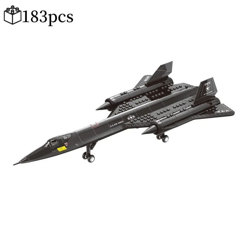 SR71 Blackbird Building Blocks STEM Spy Plane Model Kit 6