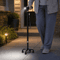Premium Retractable Adjustable Walking Cane With LED Light For Seniors Elders 0