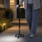 Premium Retractable Adjustable Walking Cane With LED Light For Seniors Elders 0