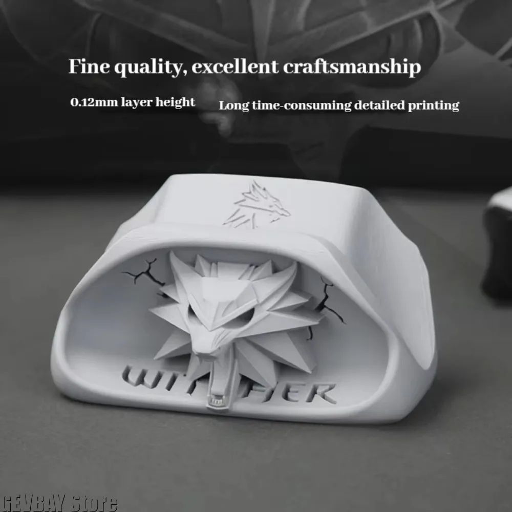 Wizard Wolf Head Xbox Controller Stand And Gaming Desk Display Holder 1