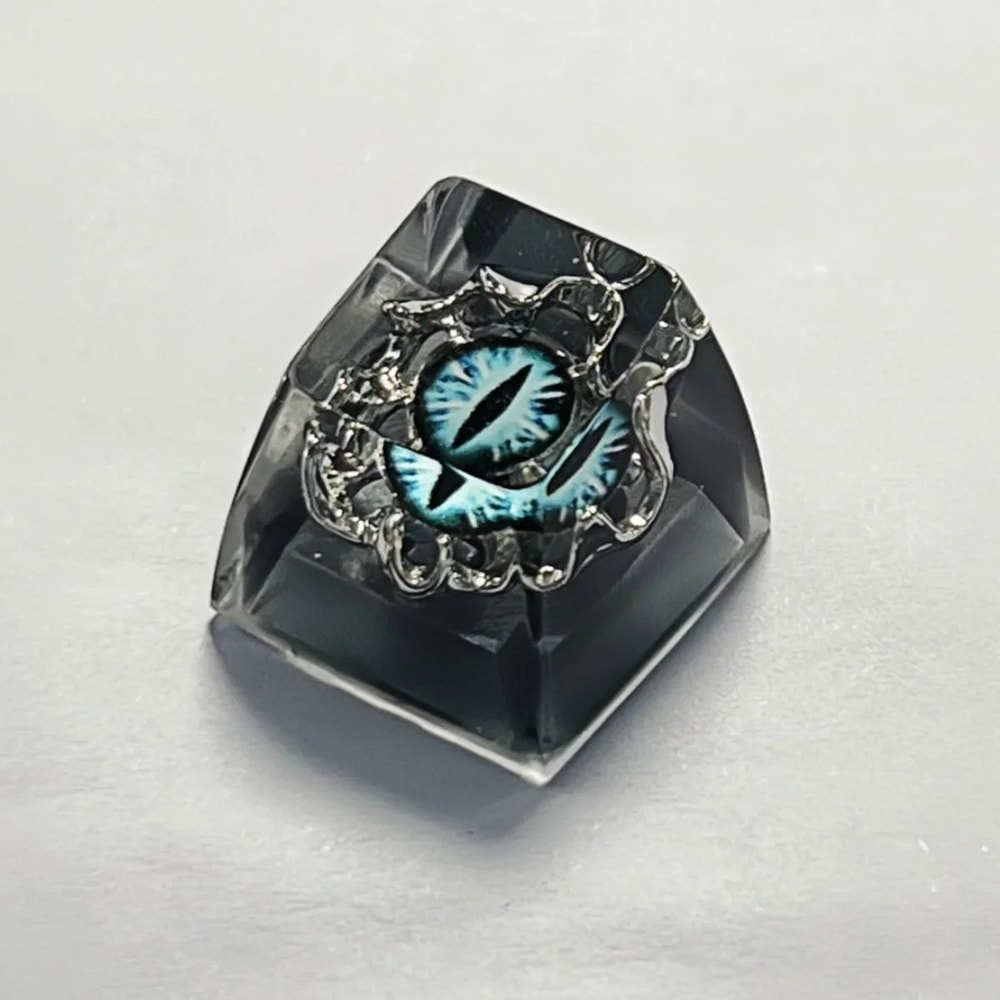 Mystic Evil Eye Artisan Resin Keycap For Mechanical Keyboards 7