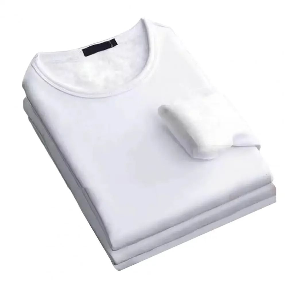 Mens FleeceLined Thermal Shirt Winter Warm Base Layer Tee 5