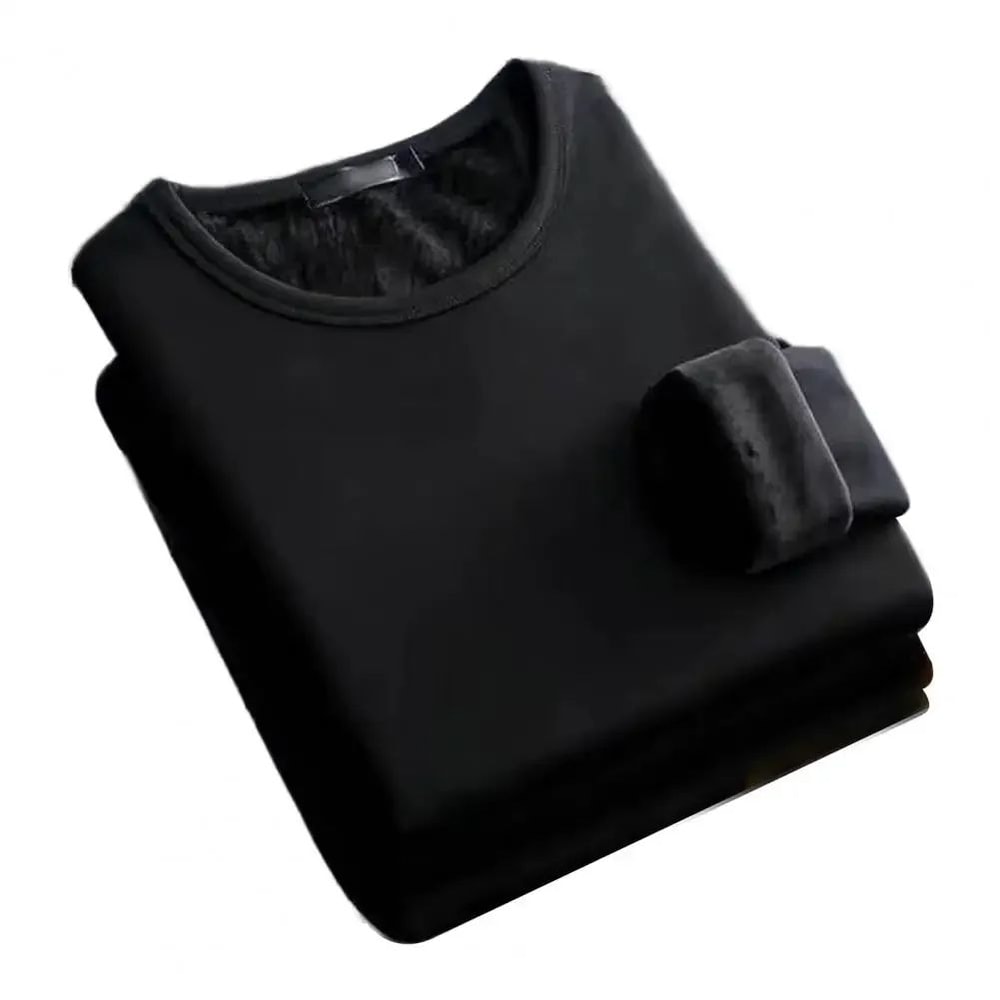 Mens FleeceLined Thermal Shirt Winter Warm Base Layer Tee 7