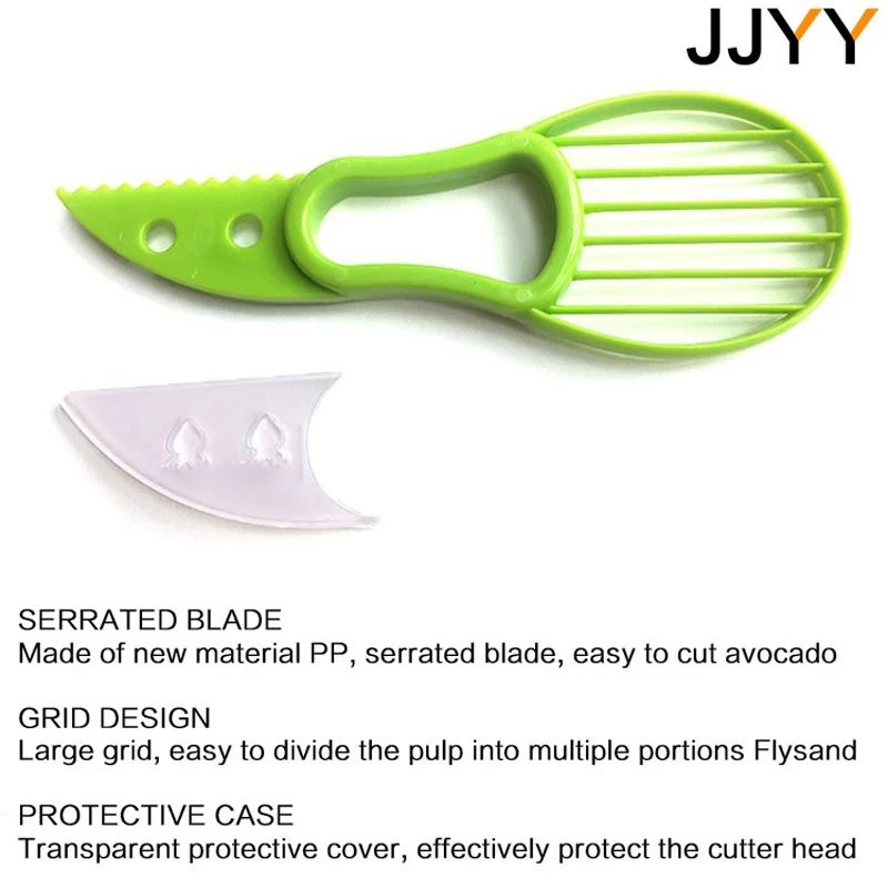 3in1 Avocado Slicer Pitter MultiFunction Avocado Cutter And Fruit Prep Tool 4