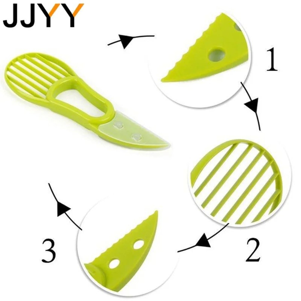3in1 Avocado Slicer Pitter MultiFunction Avocado Cutter And Fruit Prep Tool 5