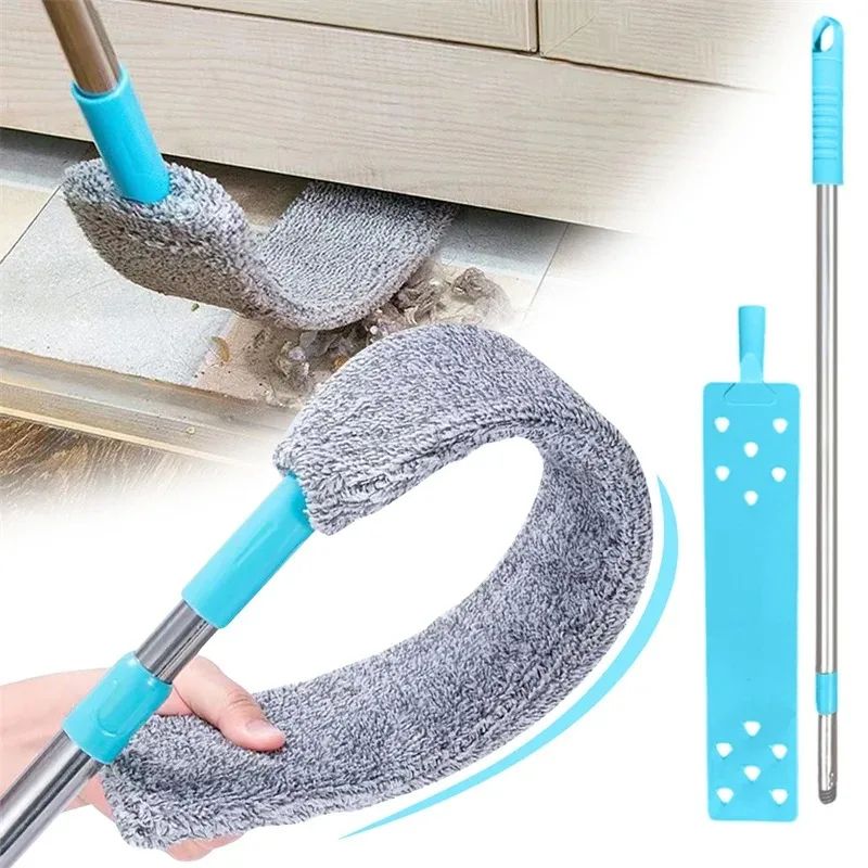 Flexible Long Handle Dust Mop For Under Bed And Ceiling Cleaning 0