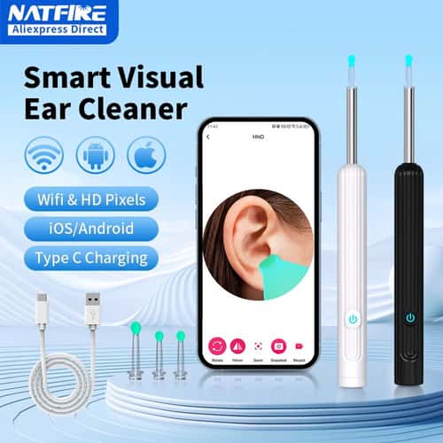 SmartSight Pro Ear Wax Remover Camera with 1296P HD Otoscope