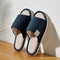 ComfortEase Linen Slippers Breathable OpenToe House Slippers For Men Women 7