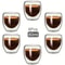 Double Wall Insulated Glass Cup For Espresso Tea Whisky 8