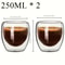 Double Wall Insulated Glass Cup For Espresso Tea Whisky 9