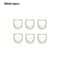 Double Wall Insulated Glass Espresso Cups Set Thermal Coffee Latte Mugs 6Piece 6