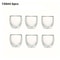 Double Wall Insulated Glass Espresso Cups Set Thermal Coffee Latte Mugs 6Piece 7