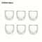 Double Wall Insulated Glass Espresso Cups Set Thermal Coffee Latte Mugs 6Piece 8