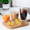 Double Wall HeatResistant Glass Coffee Tea Mug Set 2