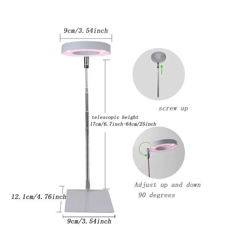 Full Spectrum LED Grow Light For Indoor Plants With Adjustable Stand 4Level Dimming 2