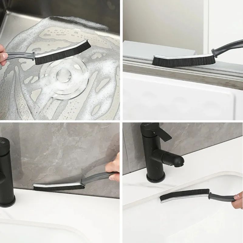 3Piece Crevice Cleaning Brush Set For Grout Tile Car Detailing 3
