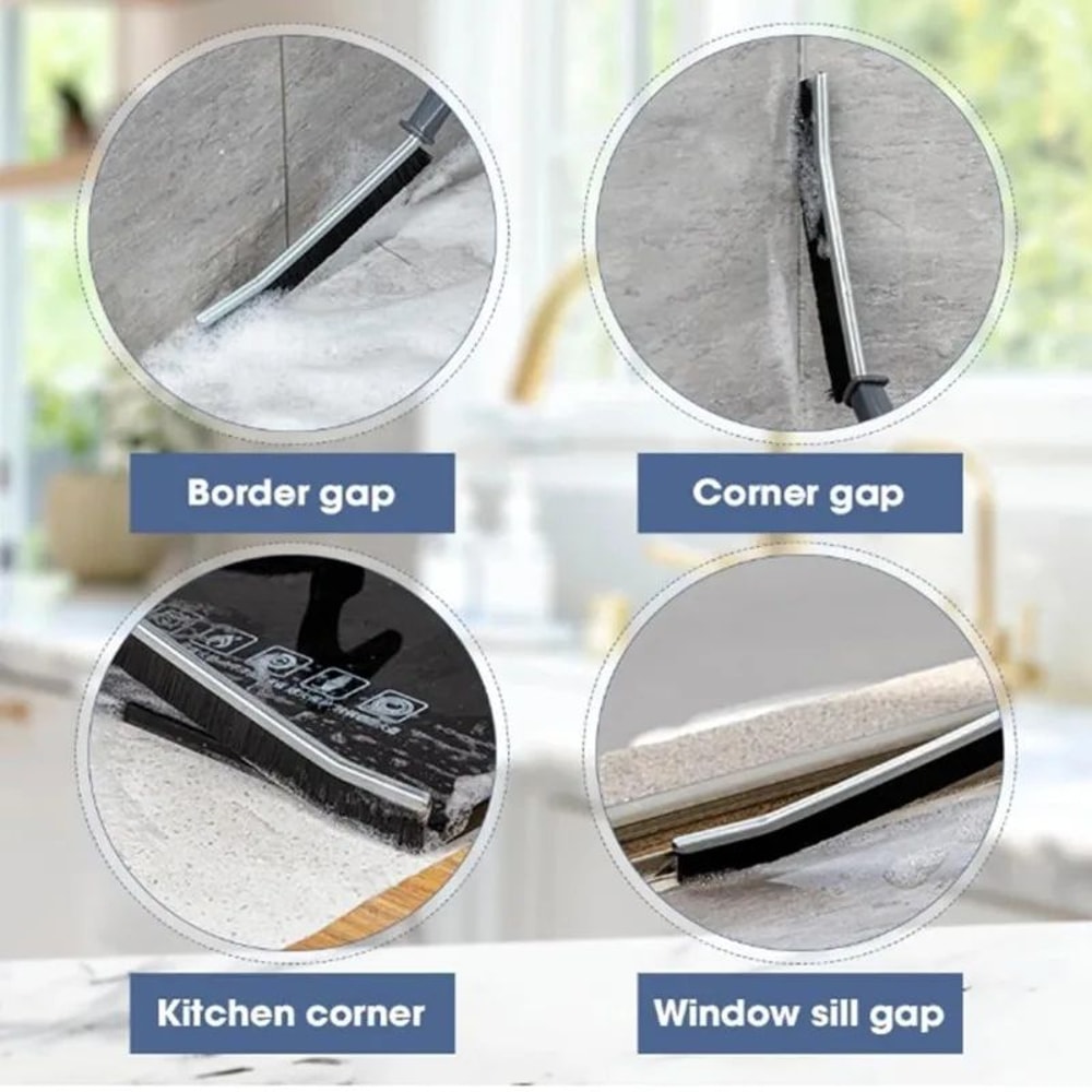 3Piece Crevice Cleaning Brush Set For Grout Tile Car Detailing 5